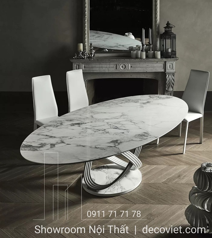 bàn ăn mặt đá nhập khẩu
