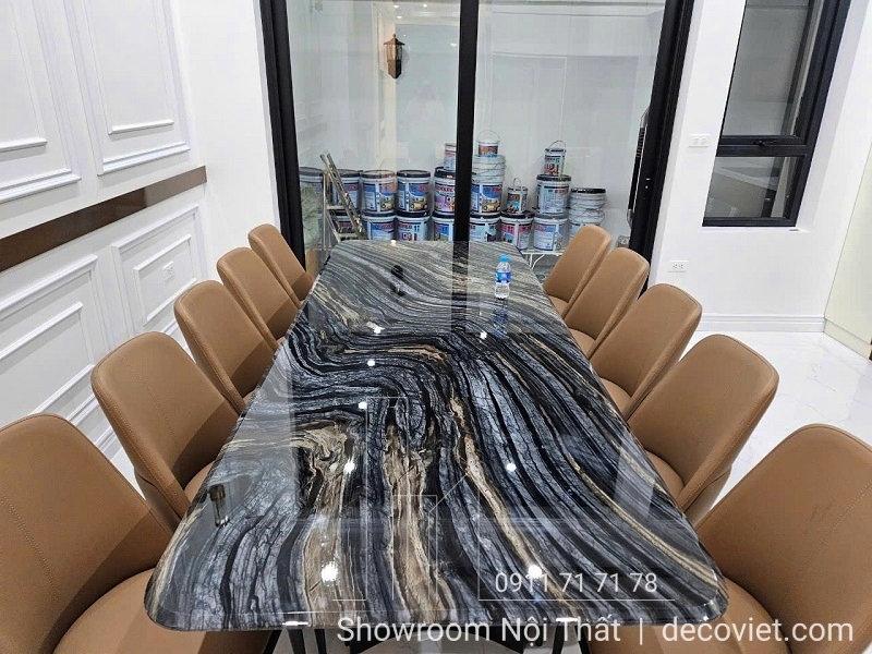 bàn ăn mặt đá nhập khẩu