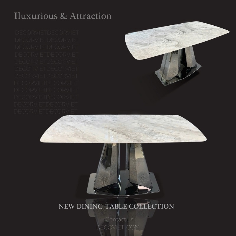 bàn ăn mặt đá cao cấp