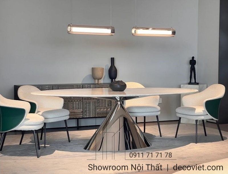 bàn ăn mặt đá nhạp khẩu cao cấp