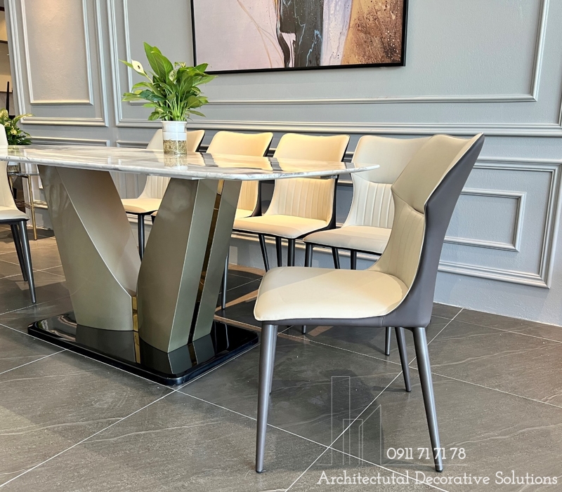 Bộ Bàn Ăn 6 Ghế Mặt Đá 914S