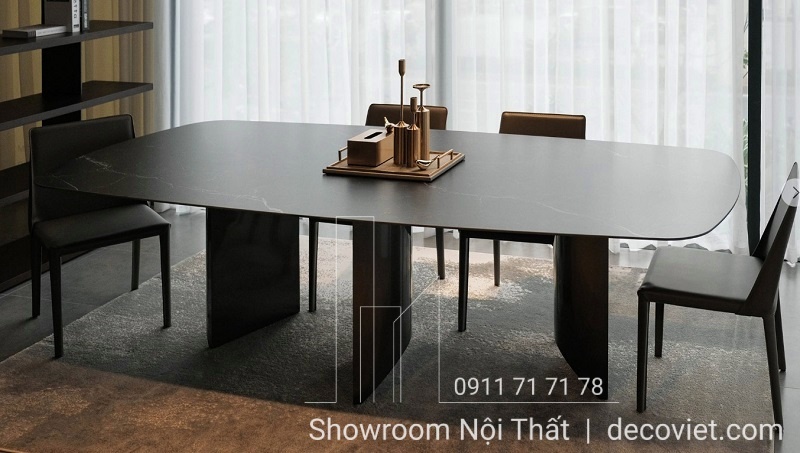 bàn ăn nhập khẩu mặt đá