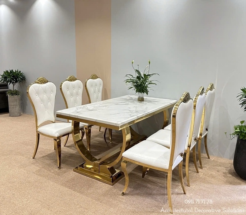 bàn ăn tân cổ điển 6 ghế