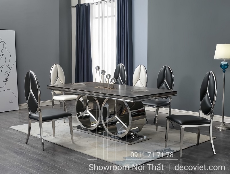 bàn ăn 6 ghế tân cổ điển