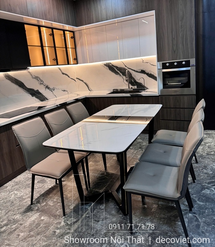 bàn ăn thông minh có bếp điện