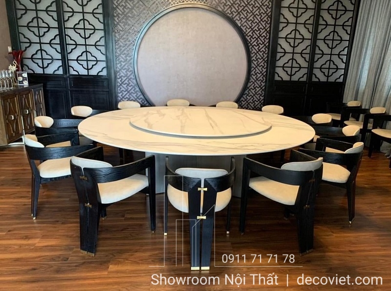 bàn ăn tròn 12 người nhập khẩu