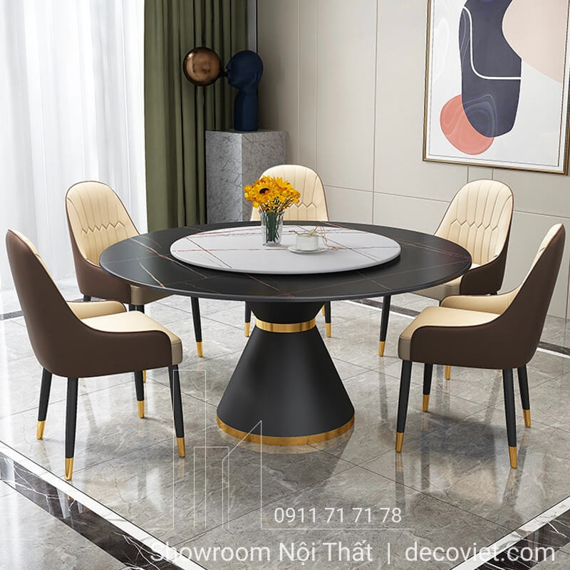 Bàn ăn tròn 6 ghế phong cách Ý, lựa chọn đẳng cấp cho không gian bếp.