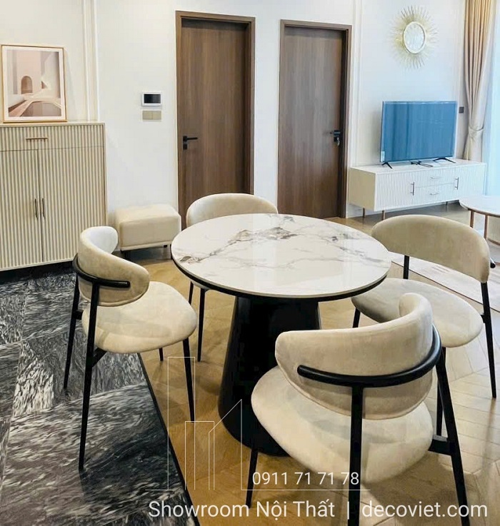 bộ bàn ăn 4 ghế mặt đá giá rẻ