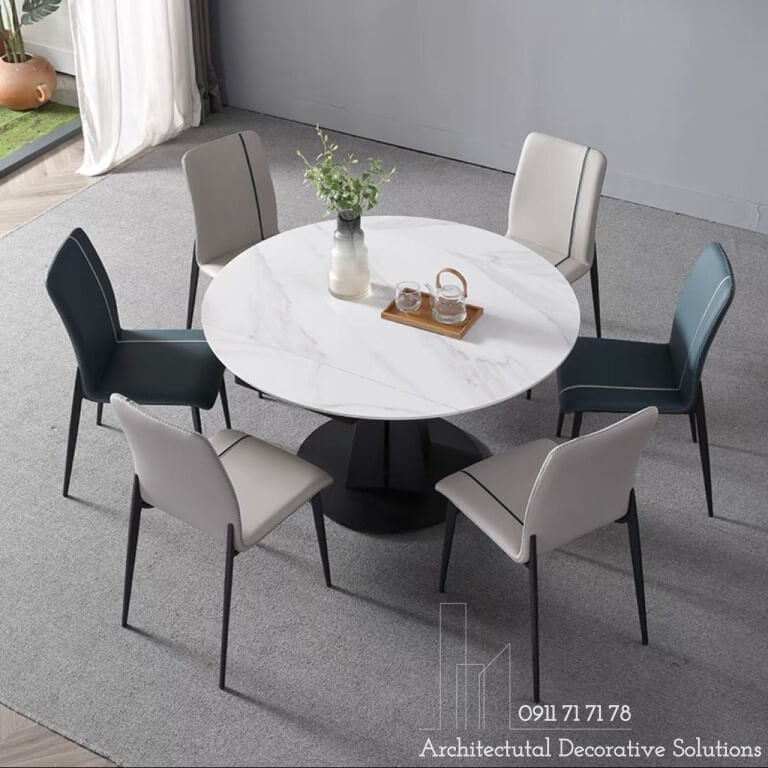 DecoViet - Địa chỉ mua bàn ăn tròn 6 ghế hợp xu hướng nhất năm
