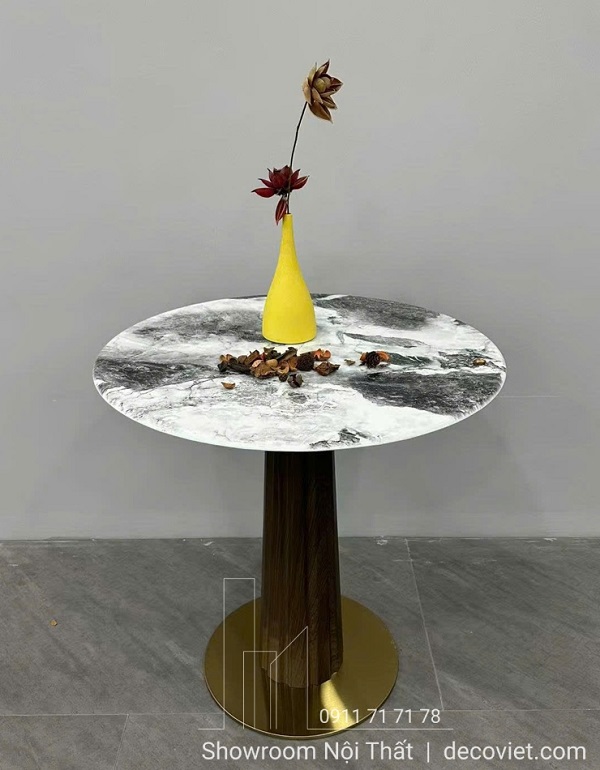 bàn cafe tròn sang trọng cho quán cafe hiện đại