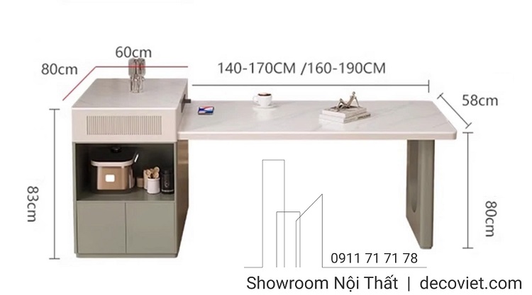 Bàn Đảo Bếp Thông Minh