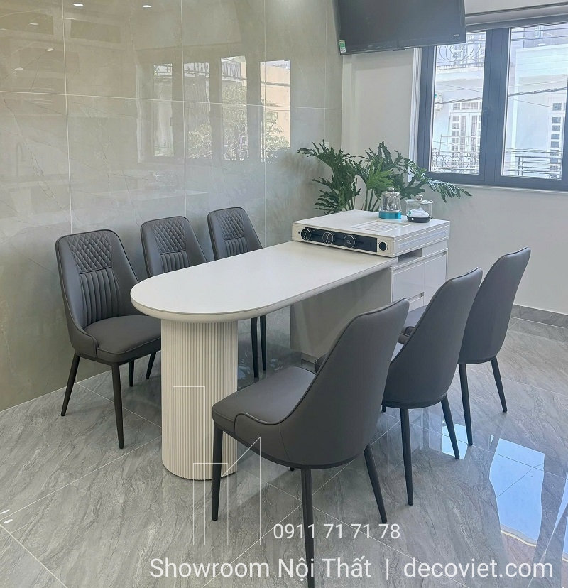 bàn ăn kết hợp đảo bếp đẹp