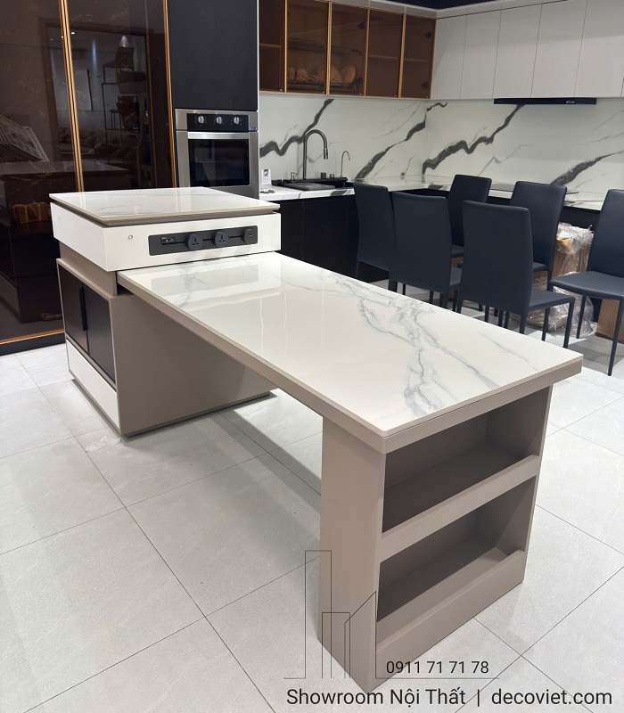 bàn đảo bếp thông minh cho căn hộ chung cư nhỏ