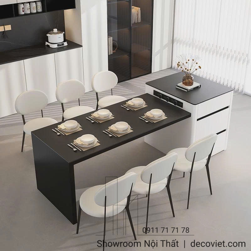 đảo bếp kết hợp bàn ăn