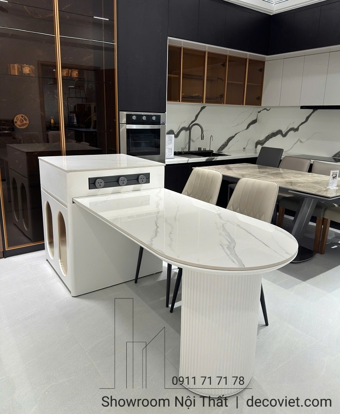 bàn đảo bếp kết hợp bàn ăn