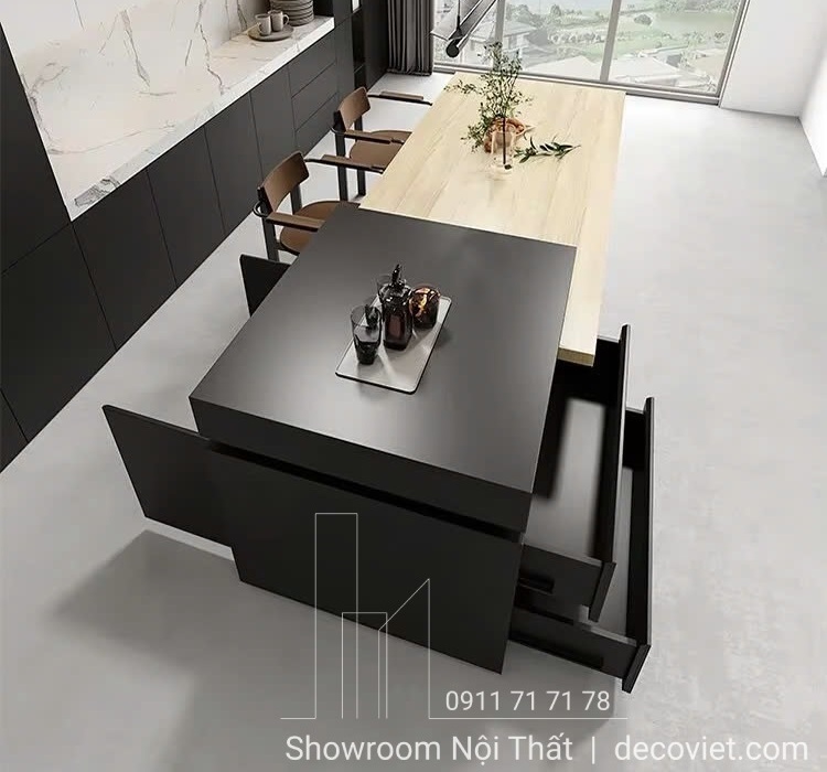 Đảo Bếp Kết Hợp Bàn Ăn