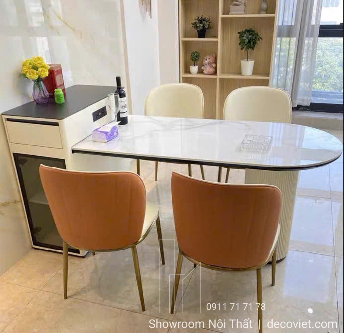 bàn đảo bếp 4 ghế cao cấp