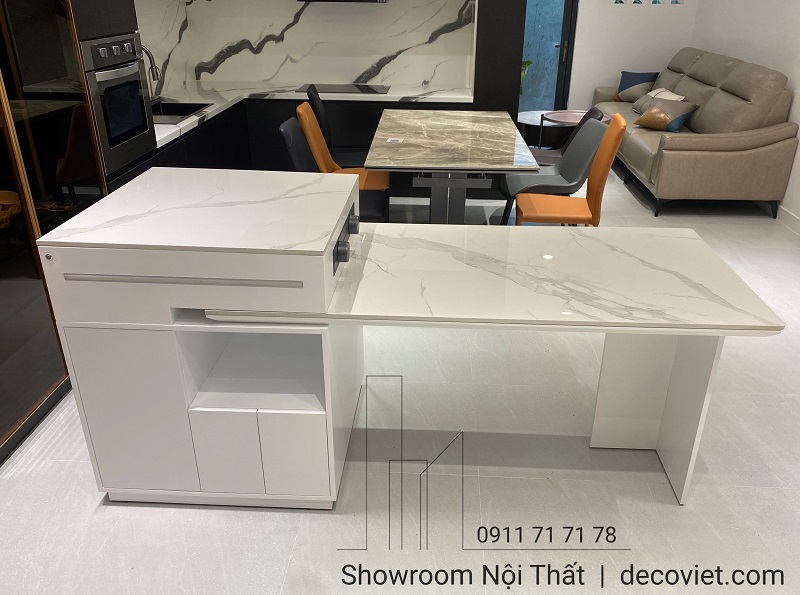 bàn ăn kết hợp đảo bếp thông minh