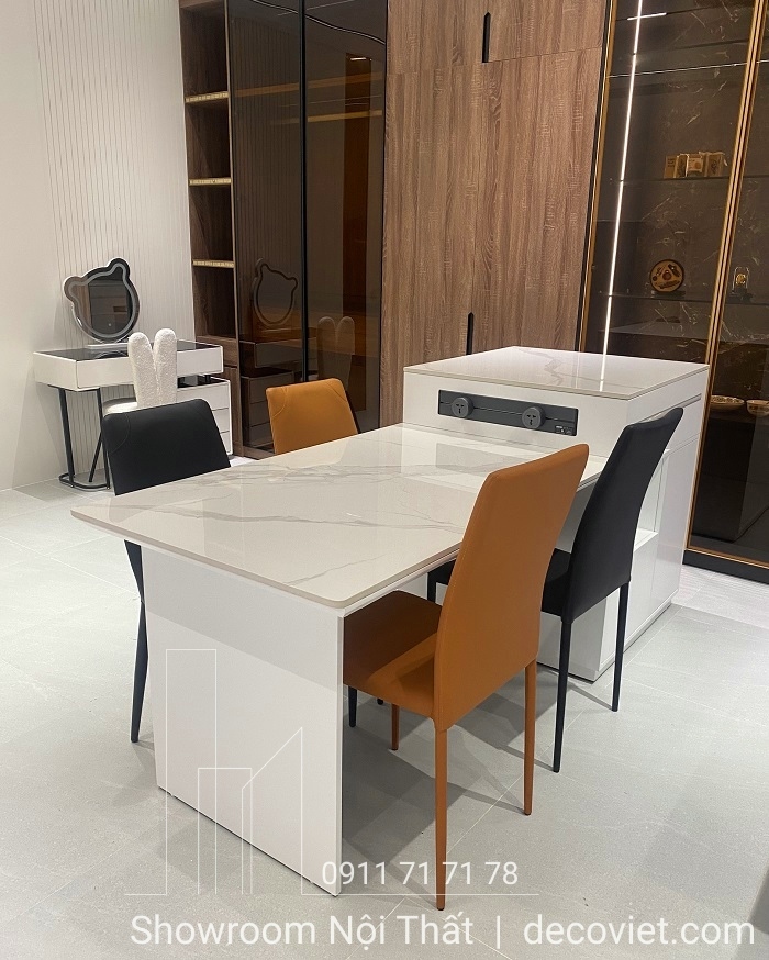 bàn ăn kết hợp đảo bếp