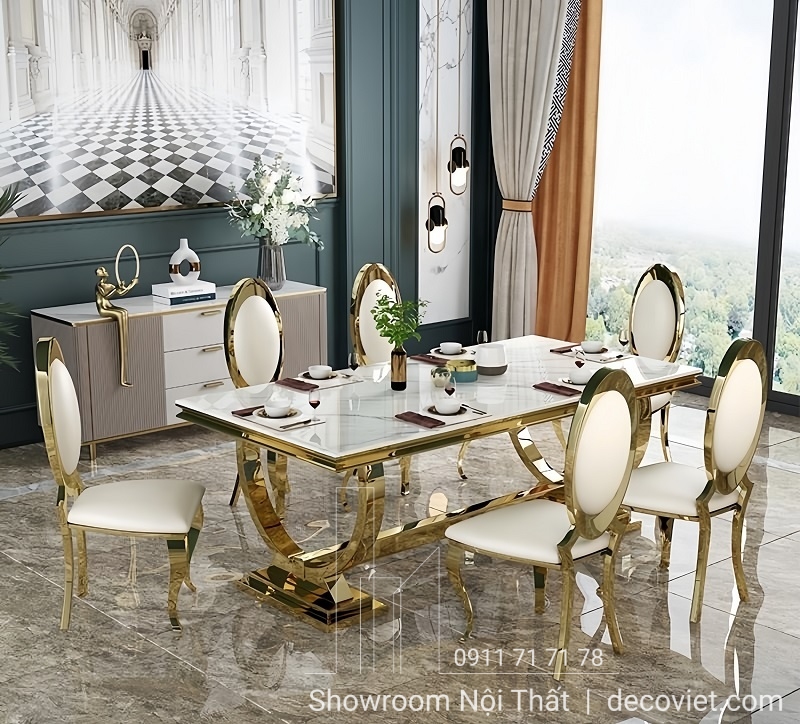 bàn ghế ăn tân cổ điển