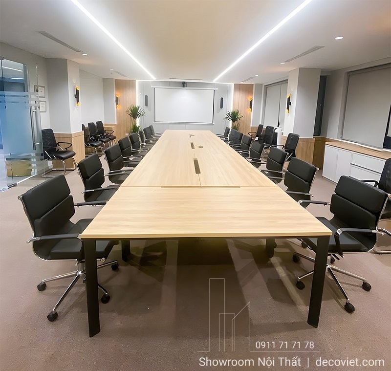 Bàn họp chân sắt hiện đại 3054S cho phòng họp văn phòng