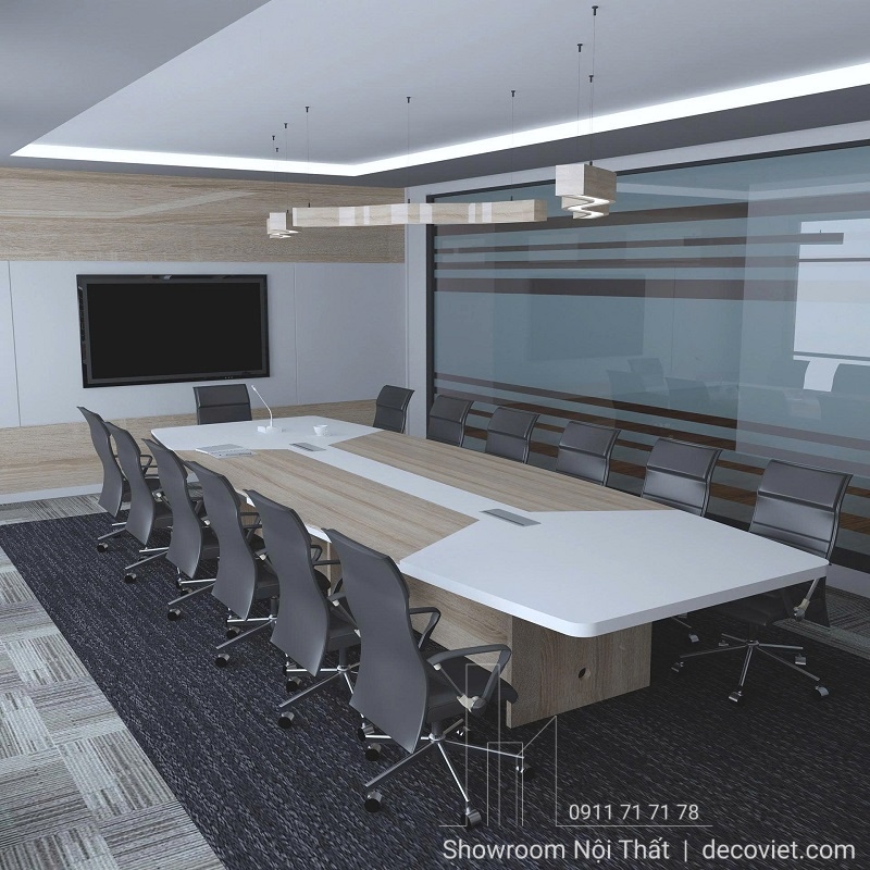 Bàn họp văn phòng 12 người 3027S thiết kế hiện đại cho phòng họp