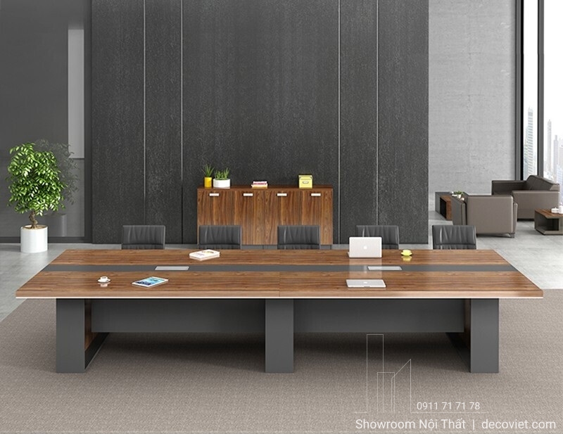 Bàn họp gỗ 12 chỗ ngồi 3033S phù hợp phòng họp công ty