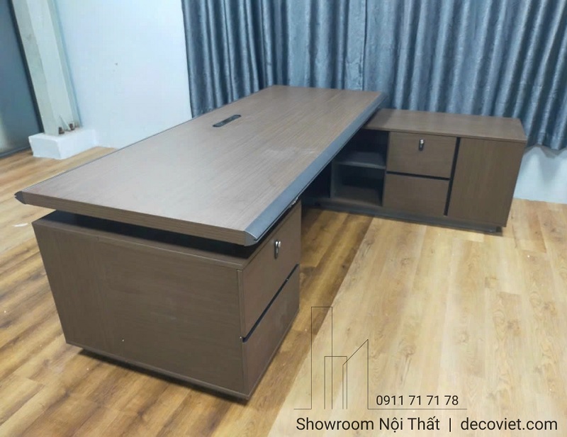 bàn làm việc giám đốc thiết kế tủ hồ sơ tiện nghi