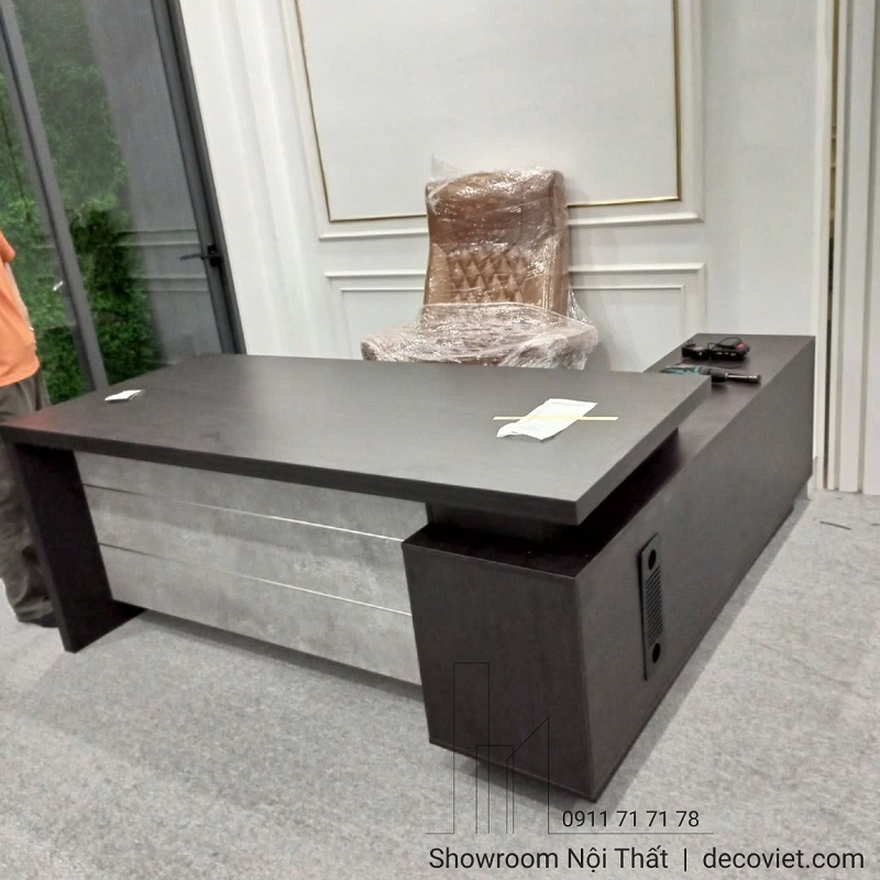 bàn làm việc chữ Ldành cho giám đốc lãnh đạo