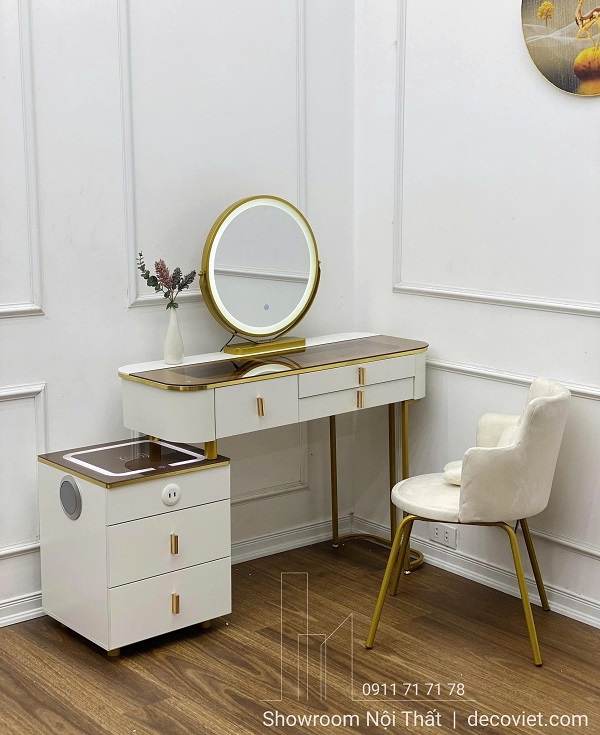 bàn phấn hiện đại có loa bluetooth sạc không dây tiện nghi