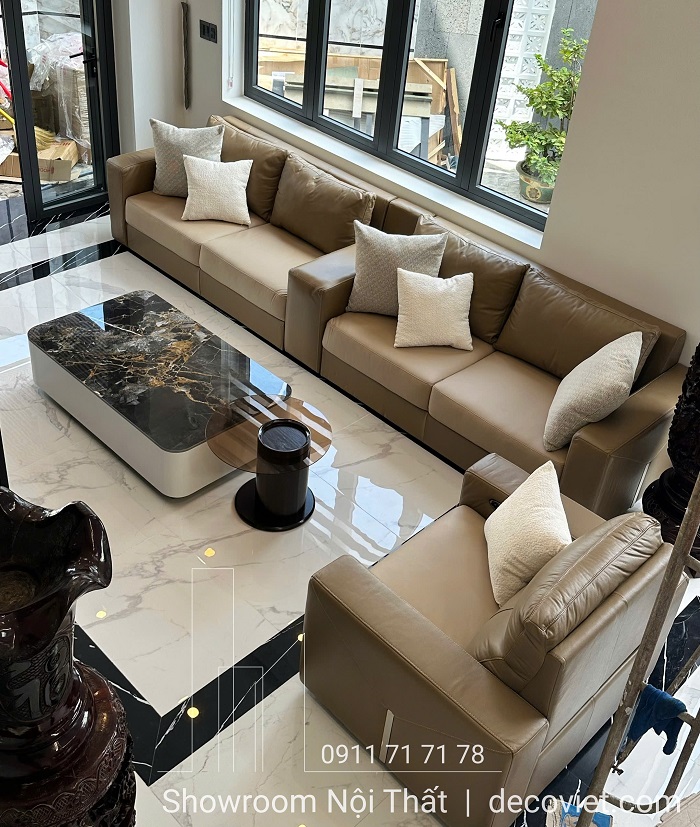 bàn sofa mặt đá hiện đại