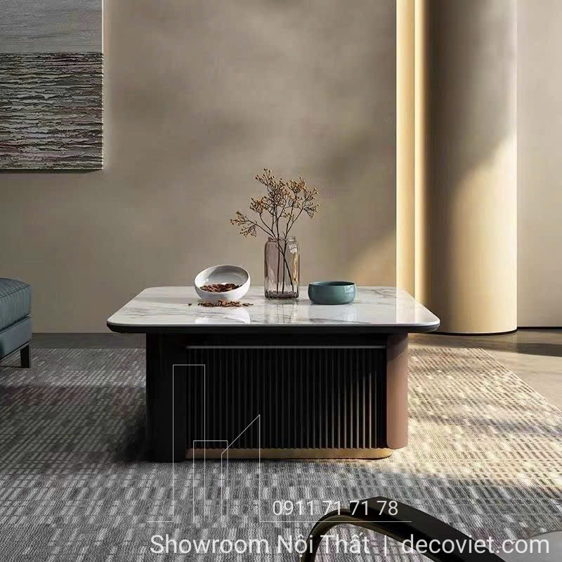 bàn sofa mặt đá hiện đại