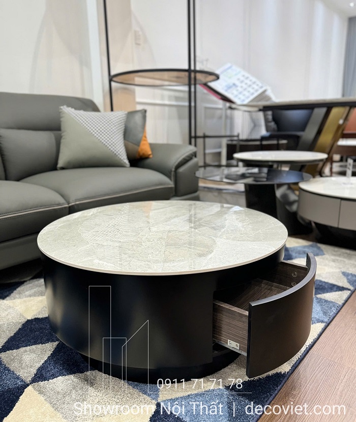 bàn trà mặt đá hiện đại