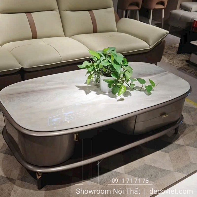 bàn sofa nhập khẩu 444s mặt đá cao cấp sang trọng hiện đại