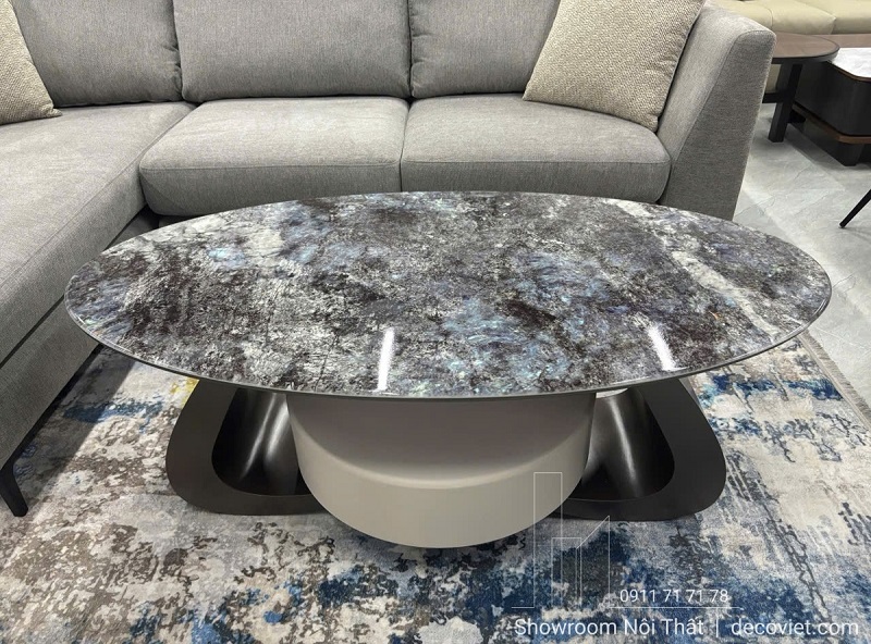 Bàn sofa 479S thiết kế chân cong độc đáo kết hợp mặt đá đẹp cho không gian hiện đại
