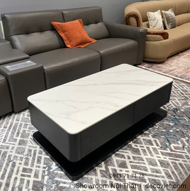 Bàn sofa phòng khách 333S thiết kế tinh tế, mặt đá sáng bóng