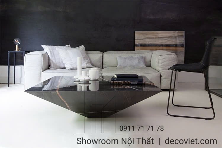 bàn sofa mặt đá phòng khách