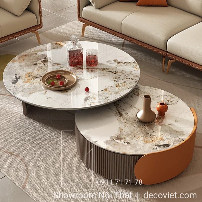 bàn trà đôi tròn giá rẻ