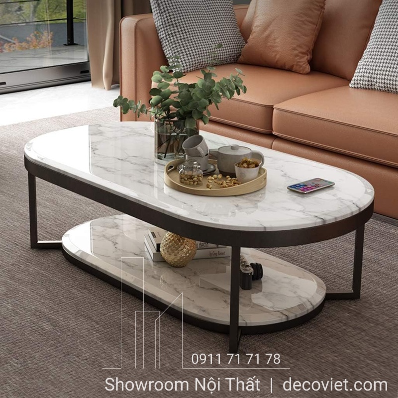 bàn trà mặt đá hiện đại