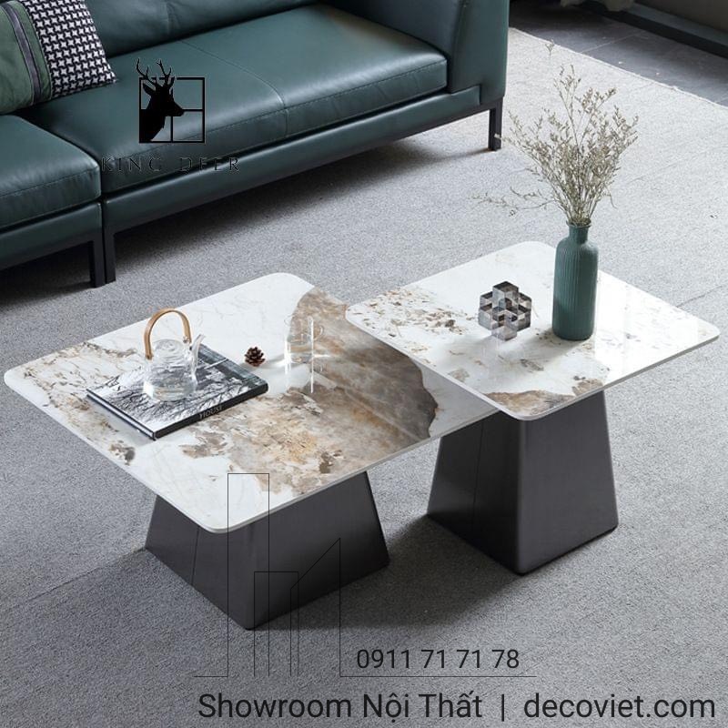 bàn trà mặt đá hiện đại nhập khẩu