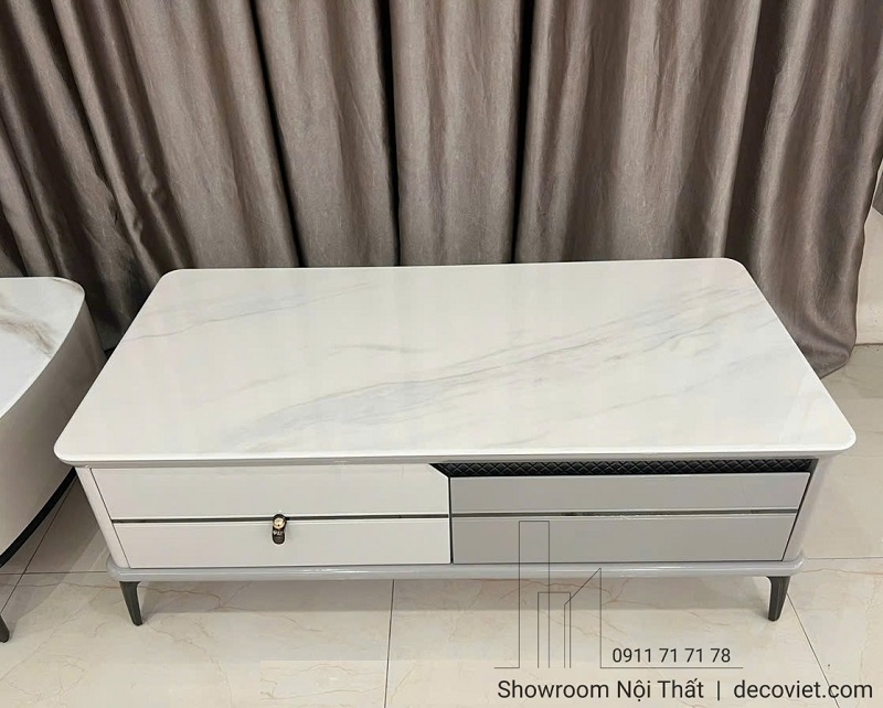 Bàn trà mặt đá 94T cao cấp phù hợp phòng khách hiện đại