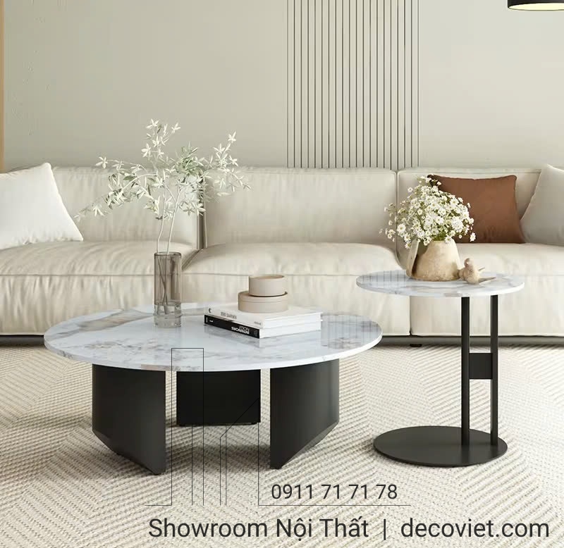 bàn trà mặt đá hiện đại