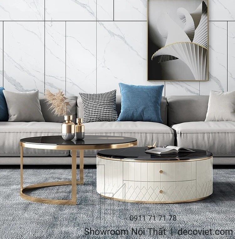 bàn trà tròn đôi giá rẻ