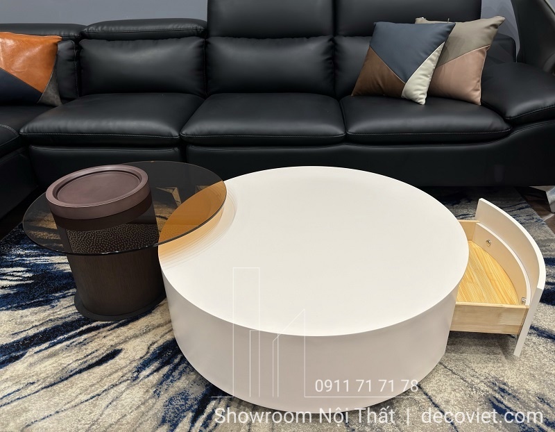 bàn trà đôi tròn