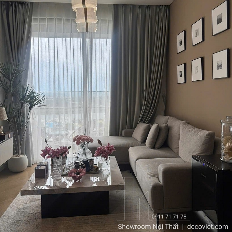 bàn trà mặt đá hiện đại cho căn hộ chung cư