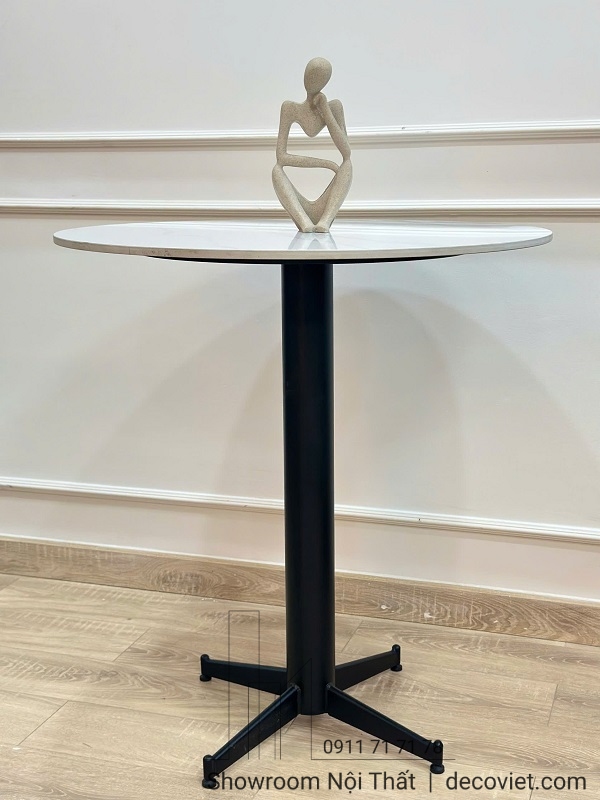 Bàn cafe giá rẻ, chân sắt sơn tĩnh điện, mặt đá chống thấm ố