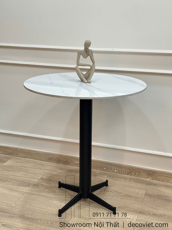 Bàn tròn cafe chân sắt hiện đại, sang trọng cho quán cà phê