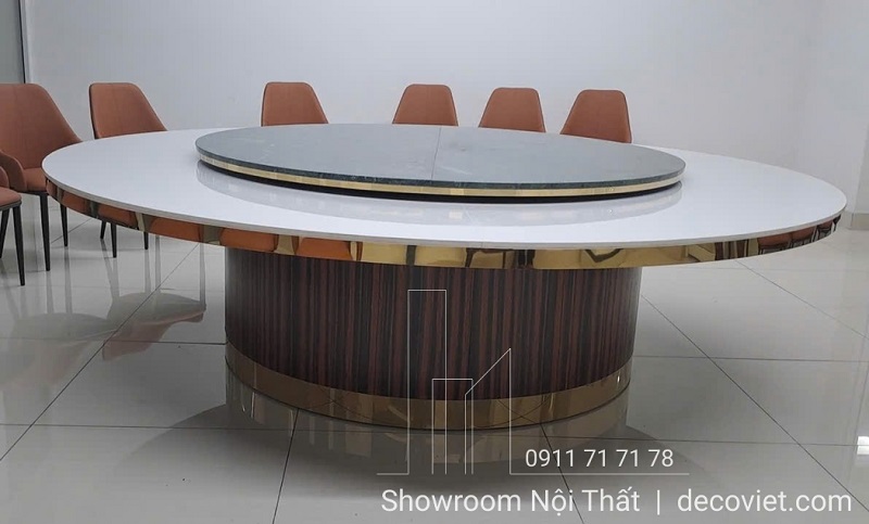 bàn ăn tròn 18 ghế nhập khẩu