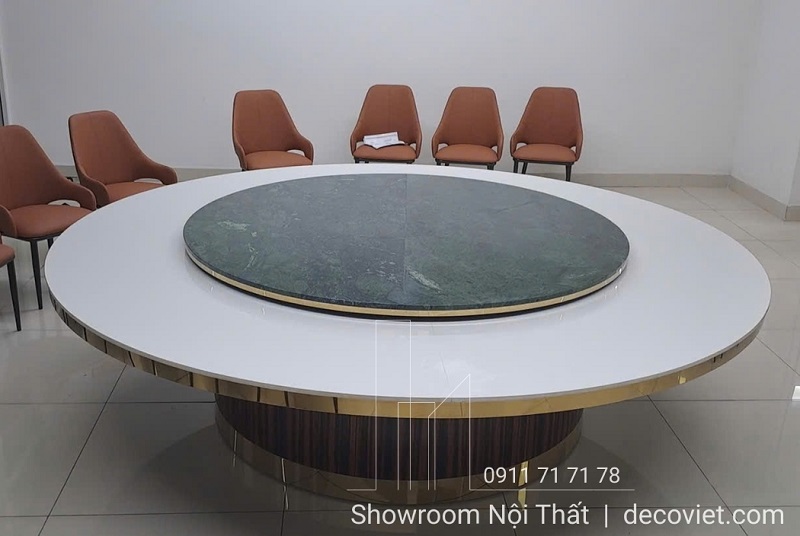 bàn ăn tròn 18 ghế nhập khẩu hiện đại