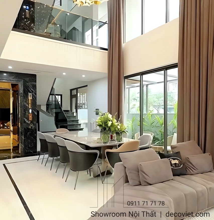 bộ bàn ăn 10 người cao cấp